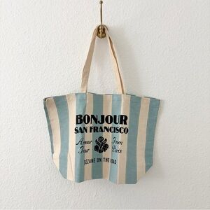Sezane San Fransisco Striped Tote Bag
